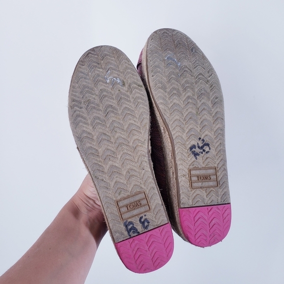 Toms Platform Alpargatas Espadrilles - Pink, Size 6.5* - Picture 5 of 6